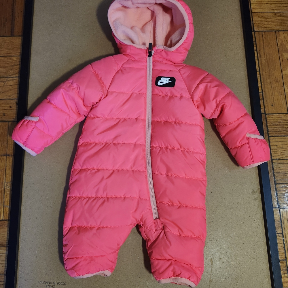 Nike Kids Pink Hooded Footie